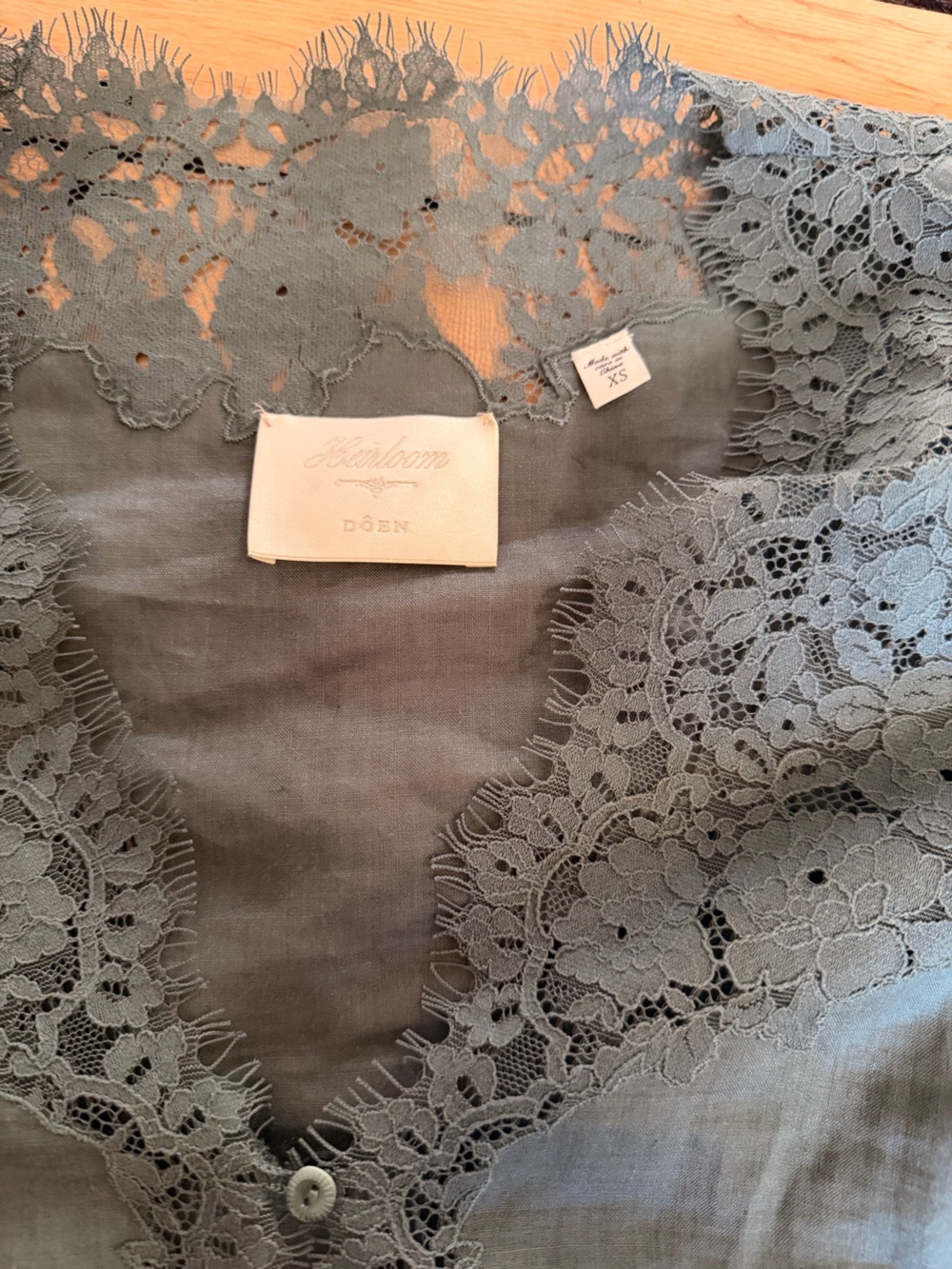Doen Lace-Trim in Teal - Like New - Picture 3 of 3